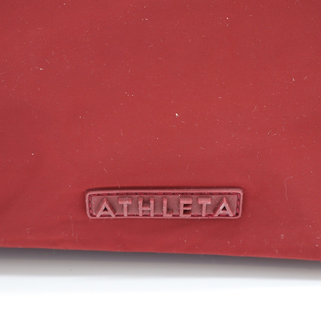 Athleta Power of She Nylon Tote Bag Dark Red Gym Travel Laptop Sleeve Large