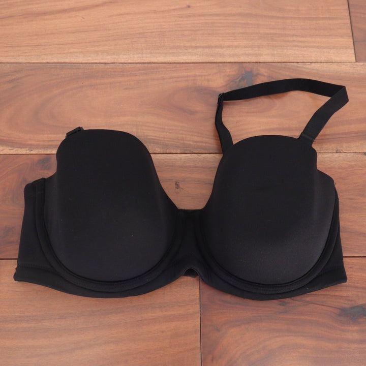 Wacoal Red Carpet Strapless Full Busted Underwire Bra Black 854119 US 34DD