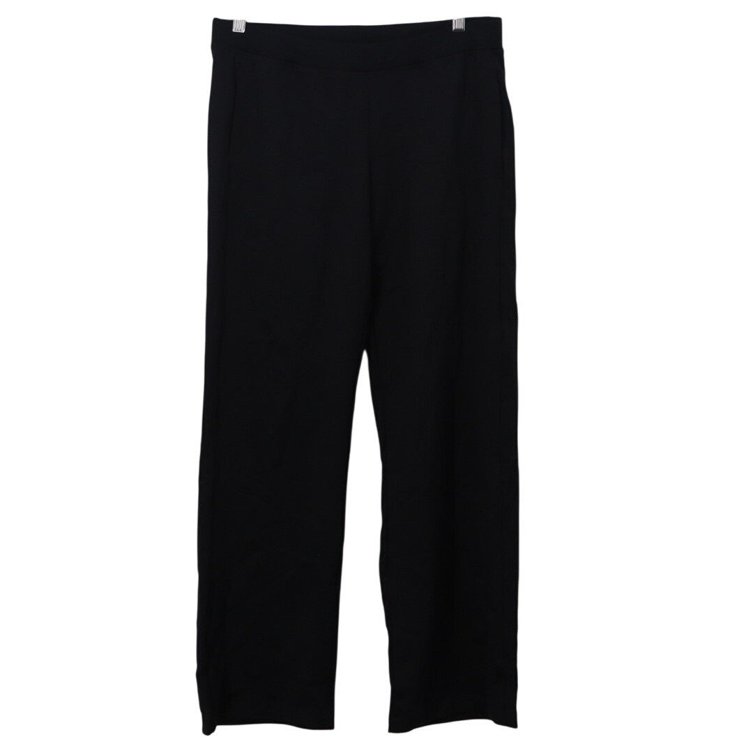 American Giant Ponte Straight Pants Women's Medium Black Cotton Relaxed Fit