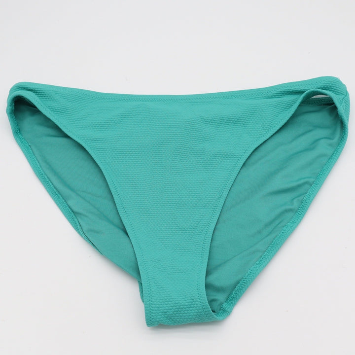 Old Navy Bikini Set Womens M Textured Underwire High Cut Teal Excellent