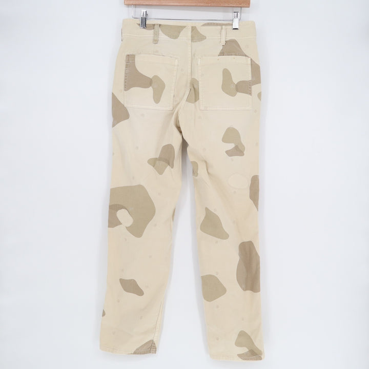 Anthropologie Wanderer Utility Pants Women 27 Multi Camo Cotton Stretch Mid Rise