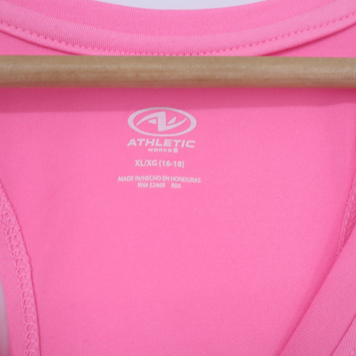 Athletic Works Tank Top Women's XL Pink Racerback Active Excellent