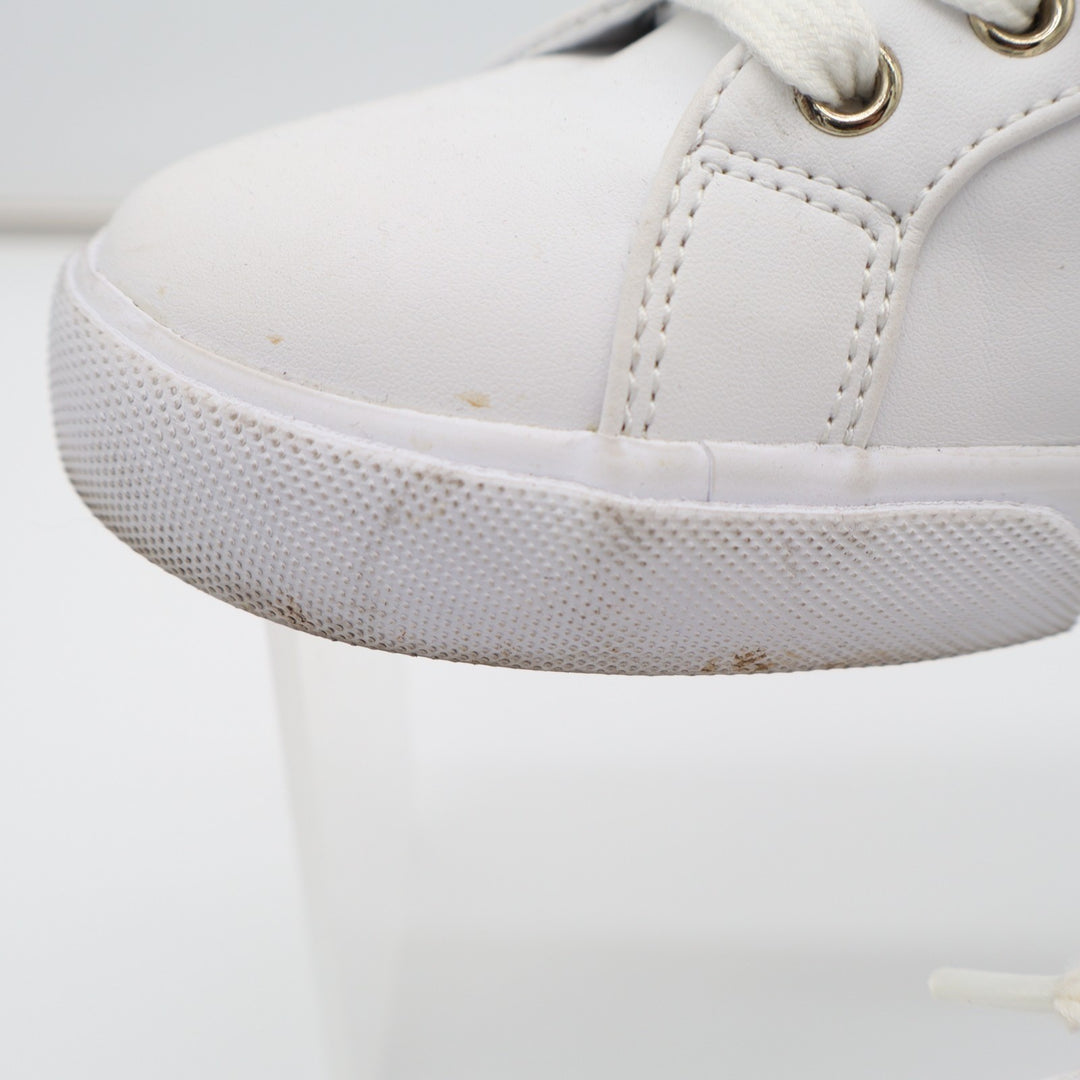 Nine West Layna Womens US 8M Trainers Shoes White Leather Athletic Sneakers