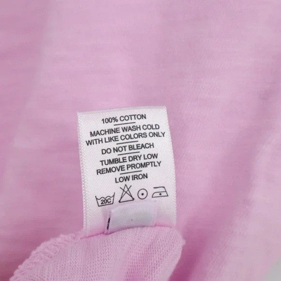 American Giant Classic T-Shirt Womens XL Pink Crew Neck Short Sleeve Pullover
