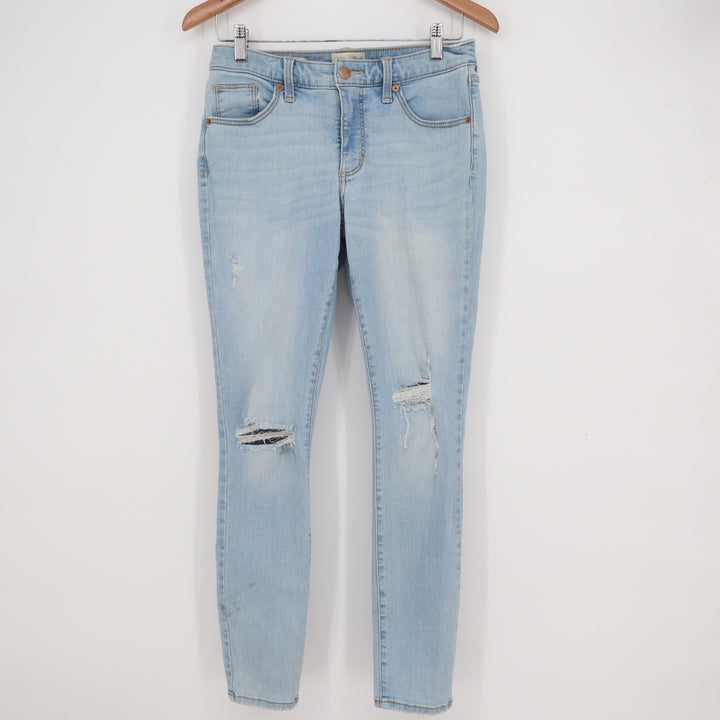 Universal Thread Womens Size 8/29R Distressed High Rise Skinny Jeans Light Wash