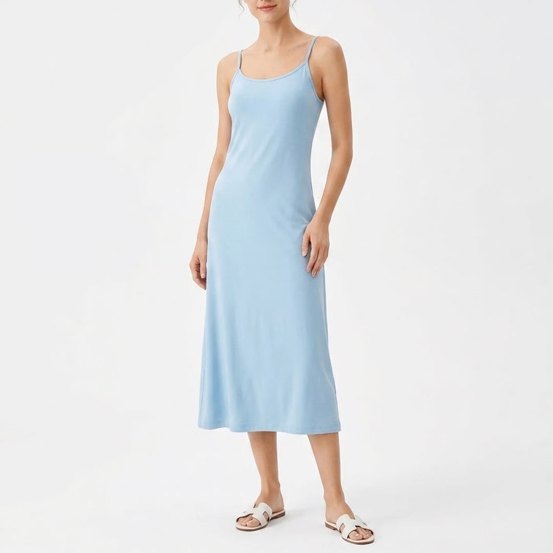 Cider Light Blue Spaghetti Strap Cami Mini Dress Womens Size Medium NEW
