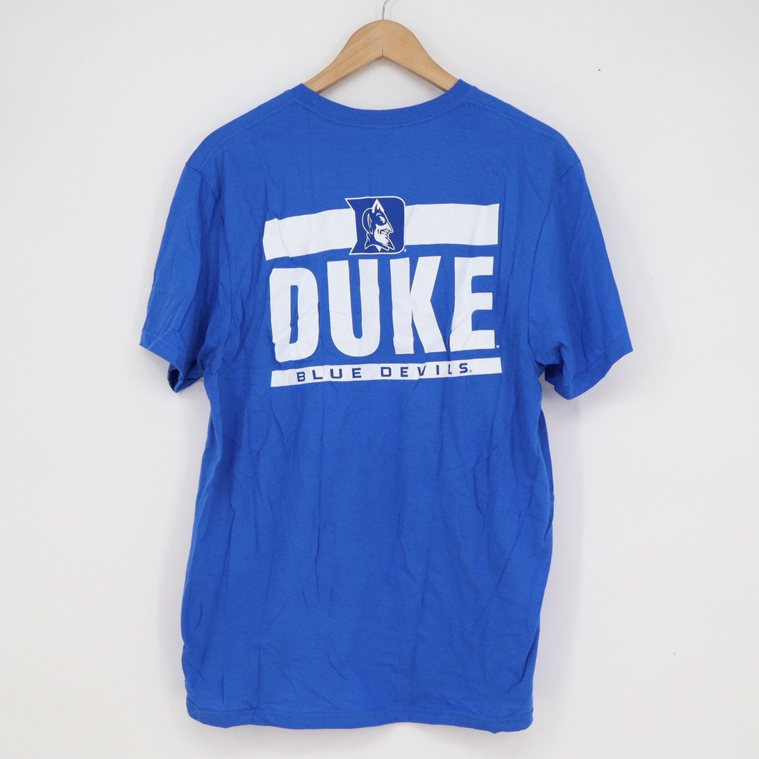 Old Varsity Brand Duke Blue Devils Royal Blue Graphic T-Shirt Mens Medium NEW