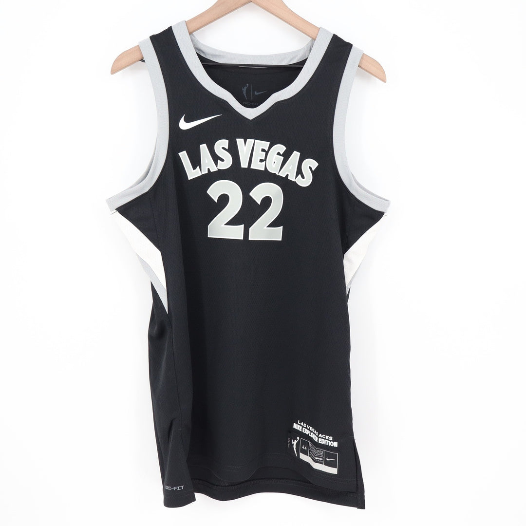 Nike Las Vegas Aces A'ja Wilson 22 Explorer Edition WNBA Jersey Black Medium