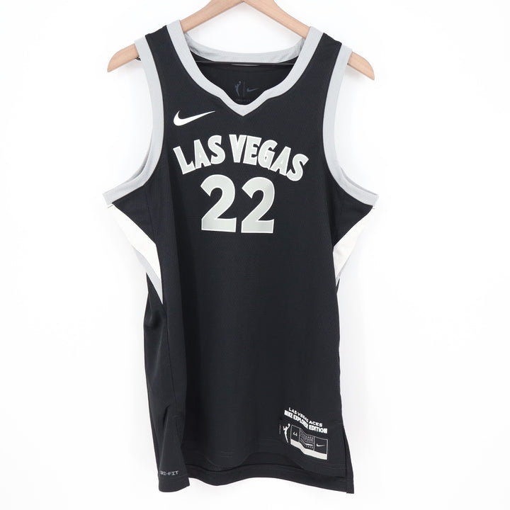 Nike Las Vegas Aces A'ja Wilson 22 Explorer Edition WNBA Jersey Black Medium