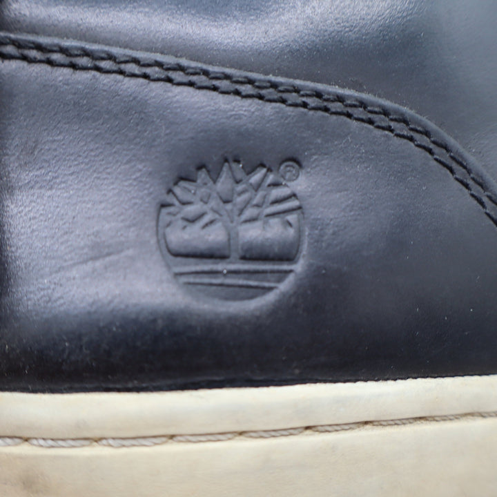 Timberland Sneakers Mens 10W Black Leather Chukka Mid Top Good