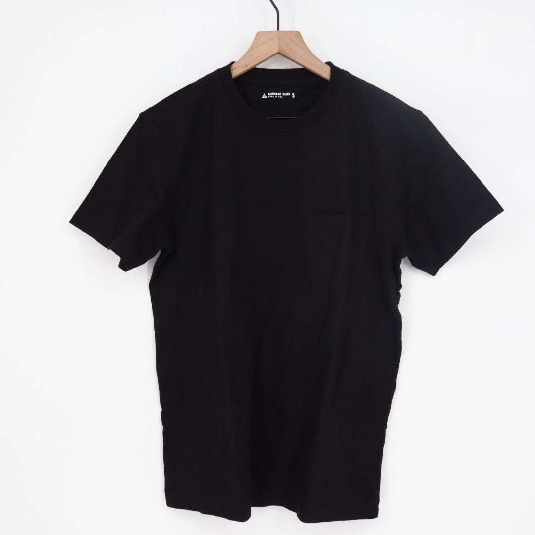 American Giant Men's Picket Tee Black Size S Made In USA