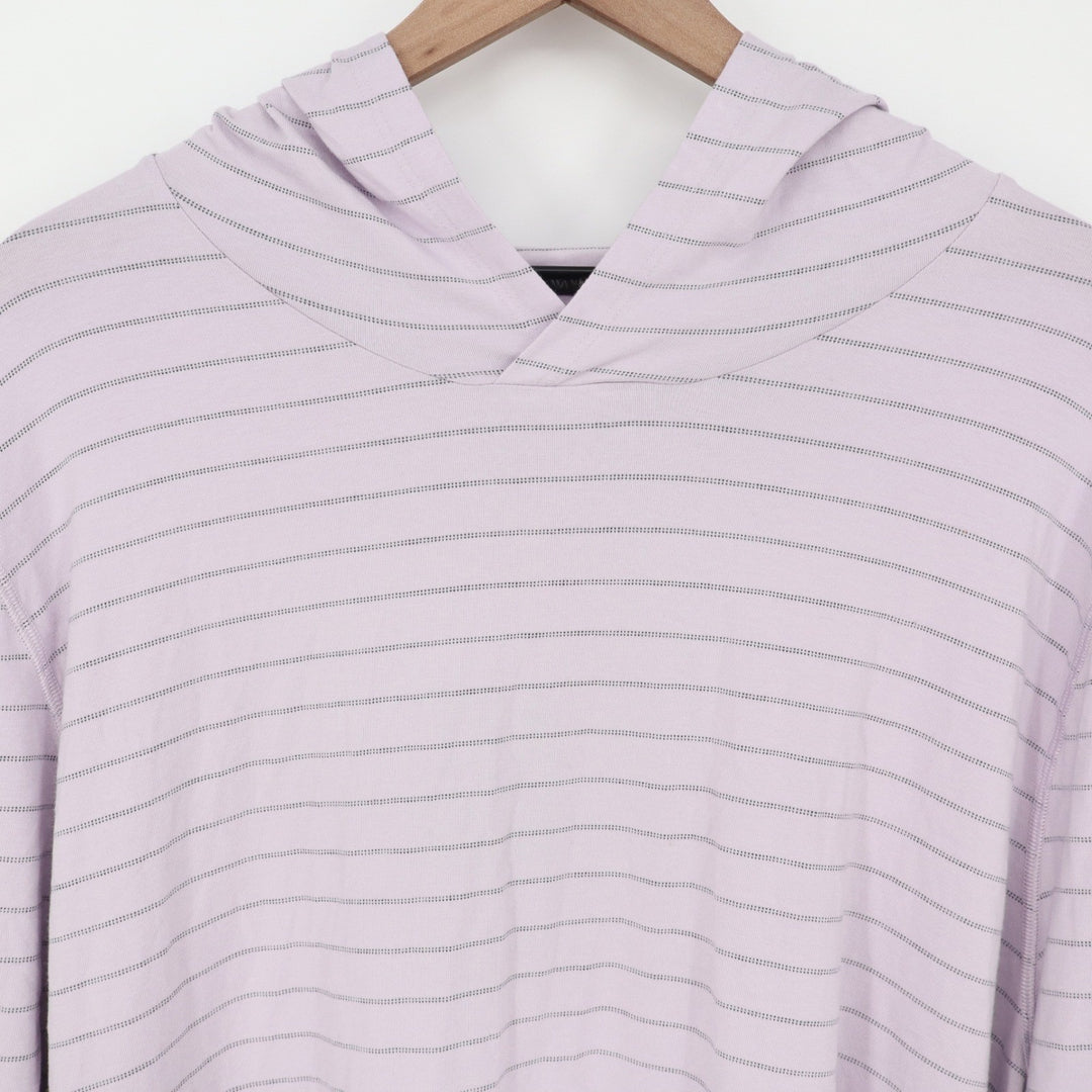 VRST Mens XXL Essential Hoodie Misted Lilac Feeder Stripe UV Protection