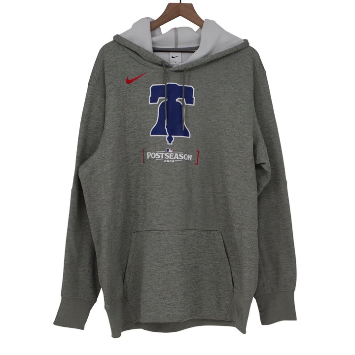 Nike MLB Philadelphia Phillies Postseason 2024 Grey Hoodie XL
