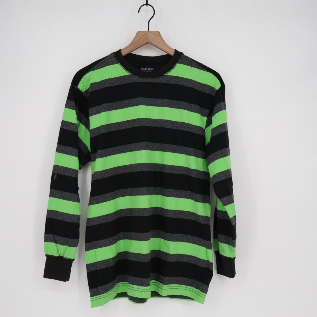 Architect Jean Company Sweater Womens XL Multi Striped Crew Neck Long Sleeve