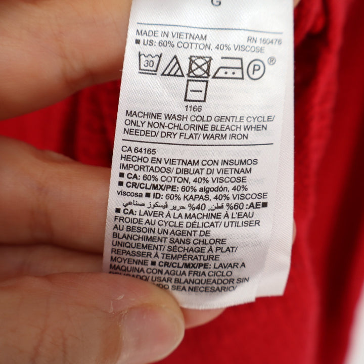Old Navy Sweater Womens Large Red Knit Stretch Long Sleeve Crew Neck Pullover