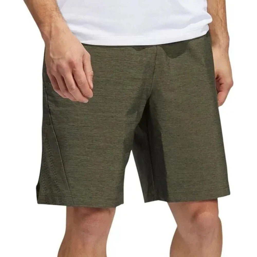 Adidas Men's Axis 2.5 Woven Heathered Shorts Size S Focus Olive