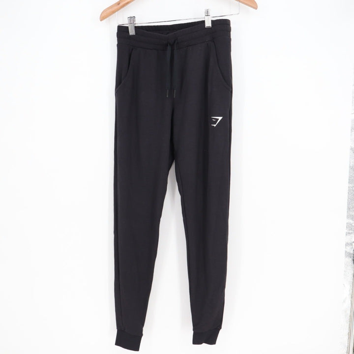 Gymshark Black Joggers Sweatpants Logo XS Made in MauritiusAthletic Casual