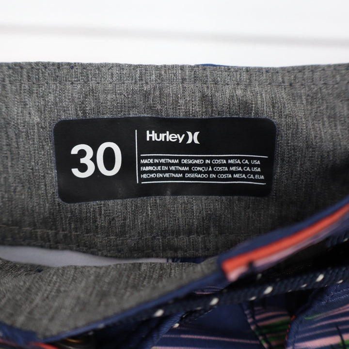 Hurley Phantom Eco Weekender 20 Mens Board Shorts Size 30 Tropical Sunset Navy