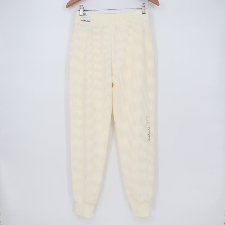 DSG So Soft Ottoman Jogger Womens XS Light Cream Ribbed Sweatpants