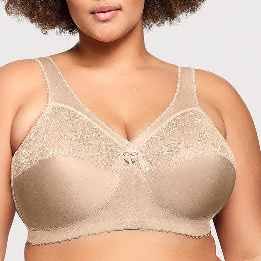 Glamorise MagicLift Minimizer Bra Womens 36C Blush Stretch Adjustable Strap