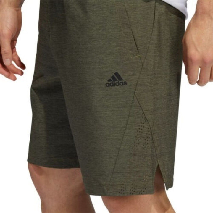 Adidas Men's Axis 2.5 Woven Heathered Shorts Size S Focus Olive