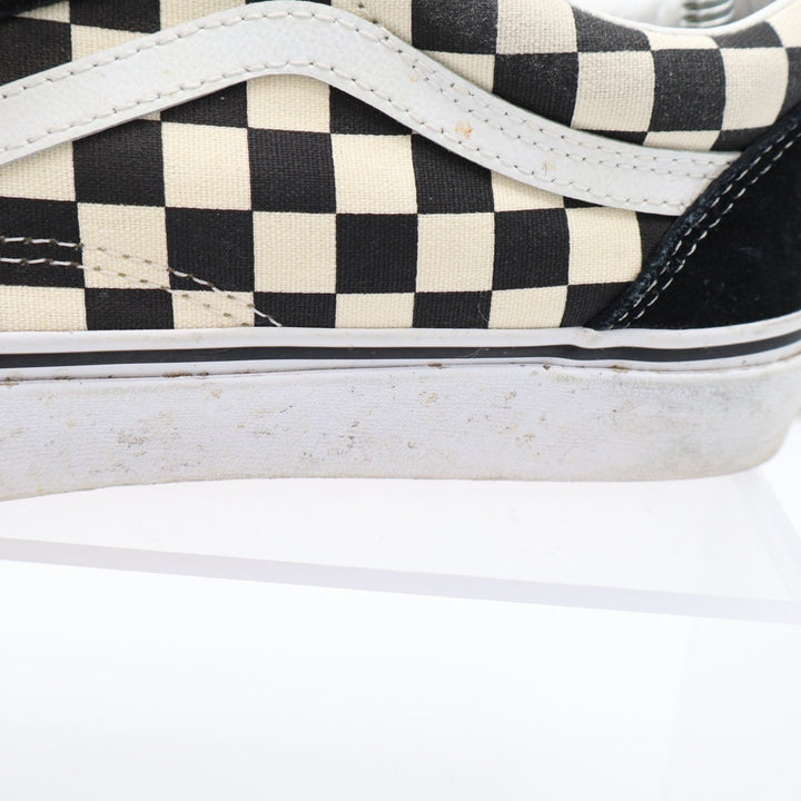 Vans Old Skool Sneakers Unisex M8/W9.5 Black White Check Round Toe Skate Shoes