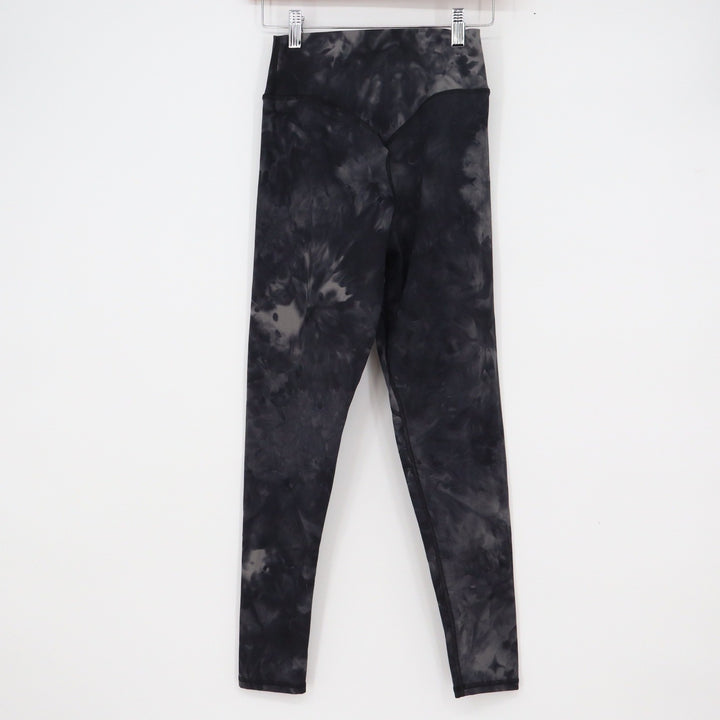 Kamo Fitness Ellyn Tie Dye High Waisted Leggings Black Grey Size Medium