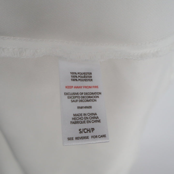 Flora By Flora Nikrooz Lingerie Nightgown Womens Small White Satin Venise Trim