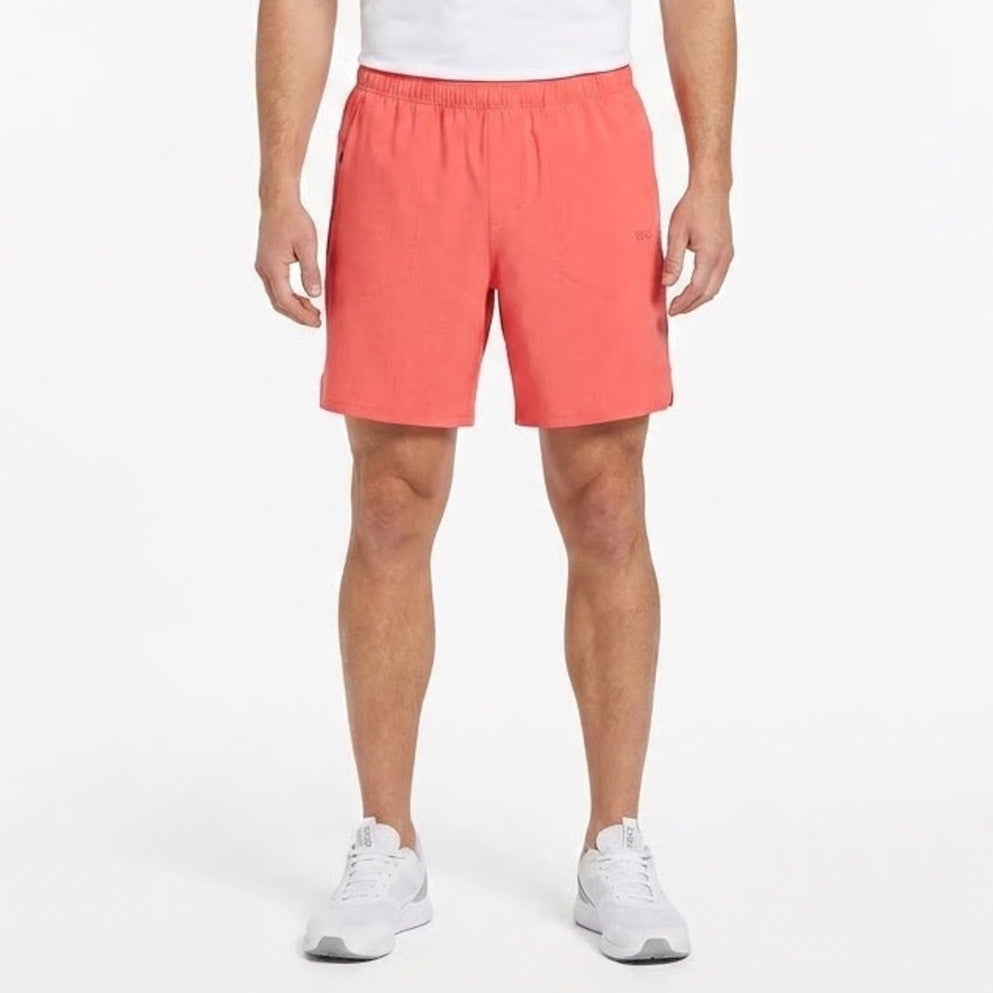 DSG Mens 8" Agility Short Cabana Coral Heather Orange Athletic L CKP9174CN
