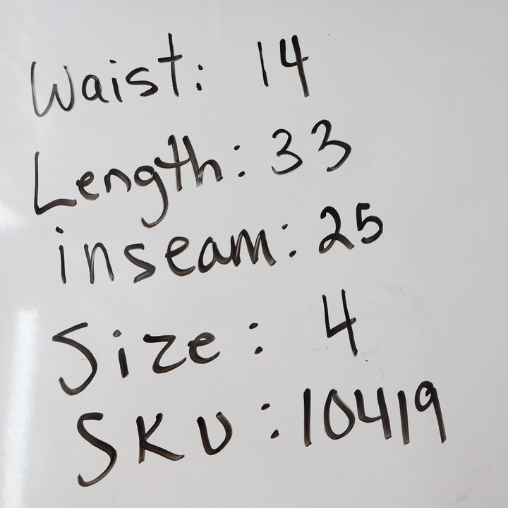 Jessica Simpson Rolled Crop Skinny Jeans Cream Off White Size 4/27 10419