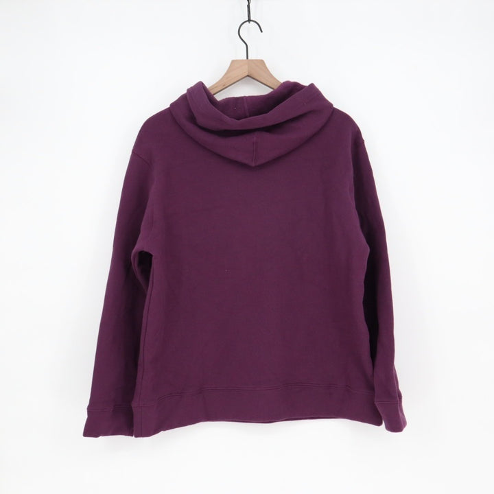 American Giant Midweight Hoodie Womens Large Blackberry Wine Fleece Lined Cotton