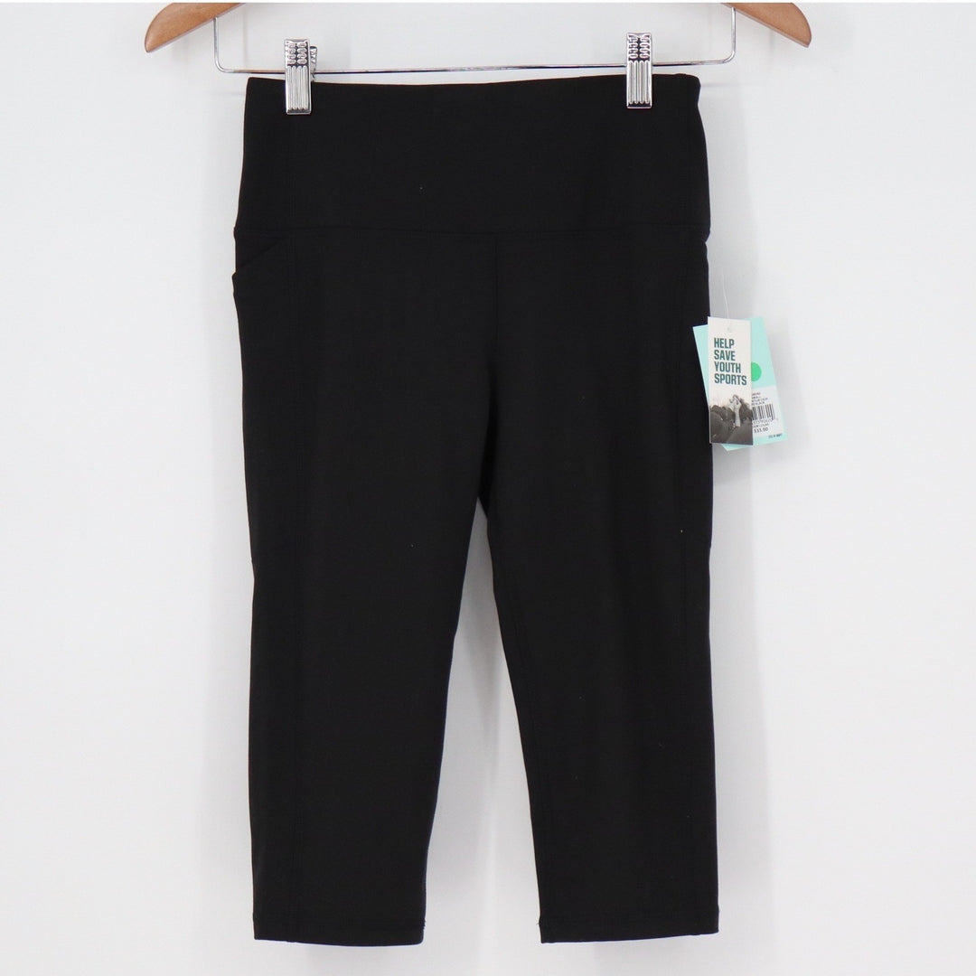 DSG Womens Momentum Crop Leggings Pure Black XS NWT
