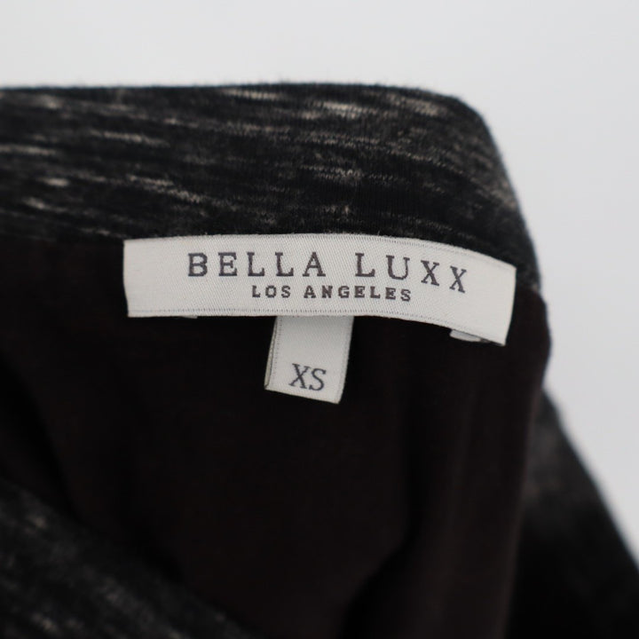 Bella Luxx Los Angeles Marbled Tulip Mini Skirt Womens XS Gray Space Dye Cotton
