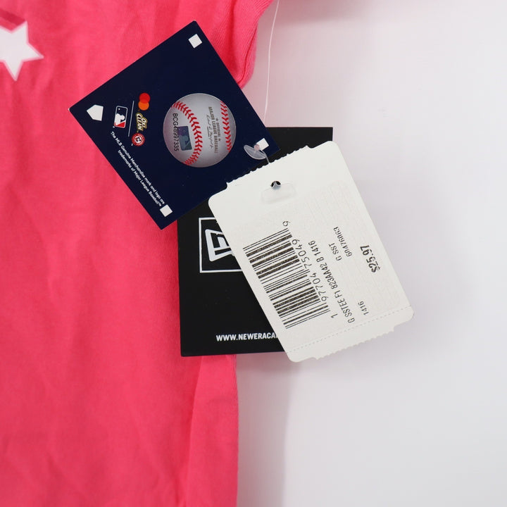 New Era Boston Red Sox Girls Pink Sequin Graphic T-Shirt Size L 14/16