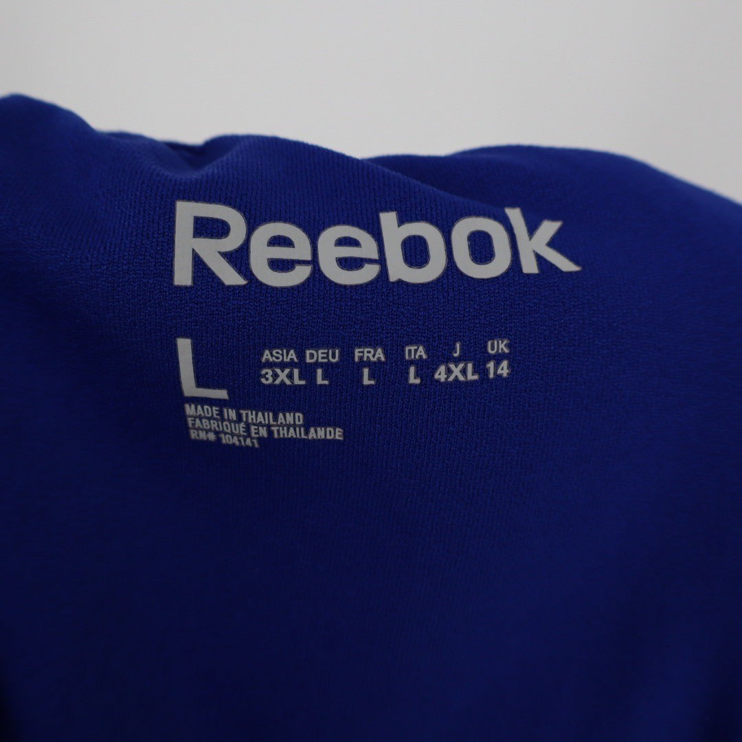 Reebok Blue Athletic Shorts Women's Size L Running Gym Workout Performance