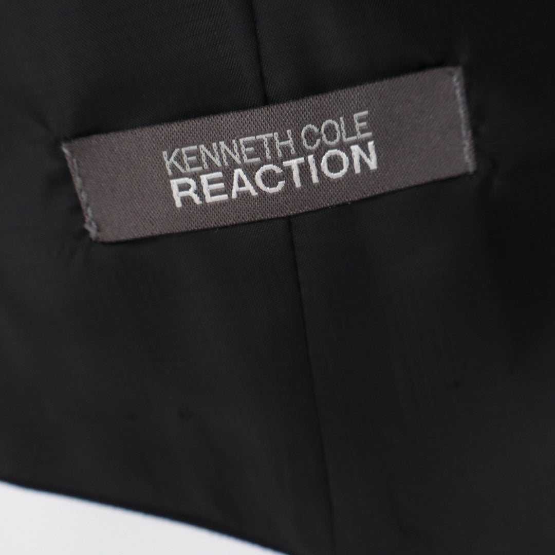 Kenneth Cole Reaction Mens Black Suit Vest Waistcoat Size S Formal Wedding
