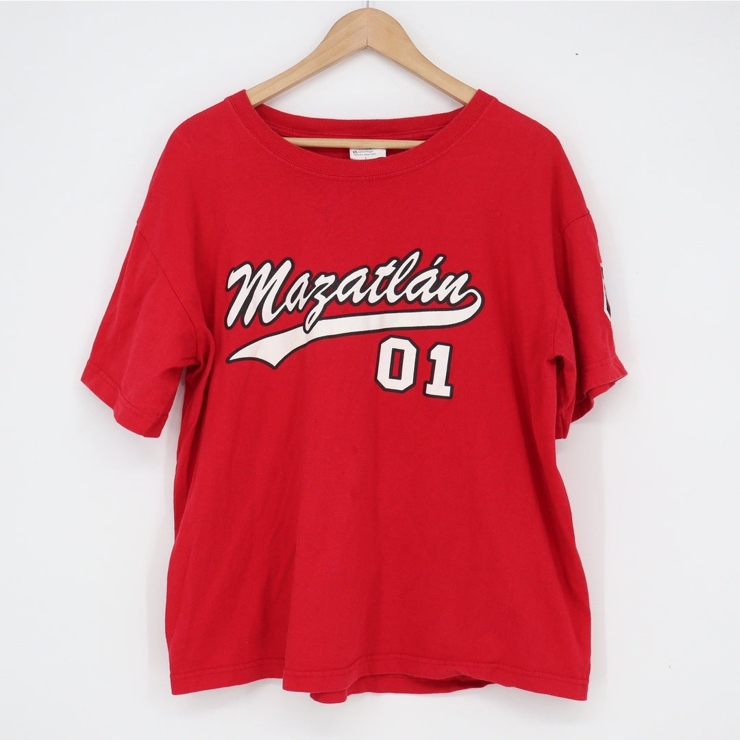 Vintage C&H T-Shirts Mazatlan 01 Red Graphic Tee Mens Large 90s Mexico Souvenir