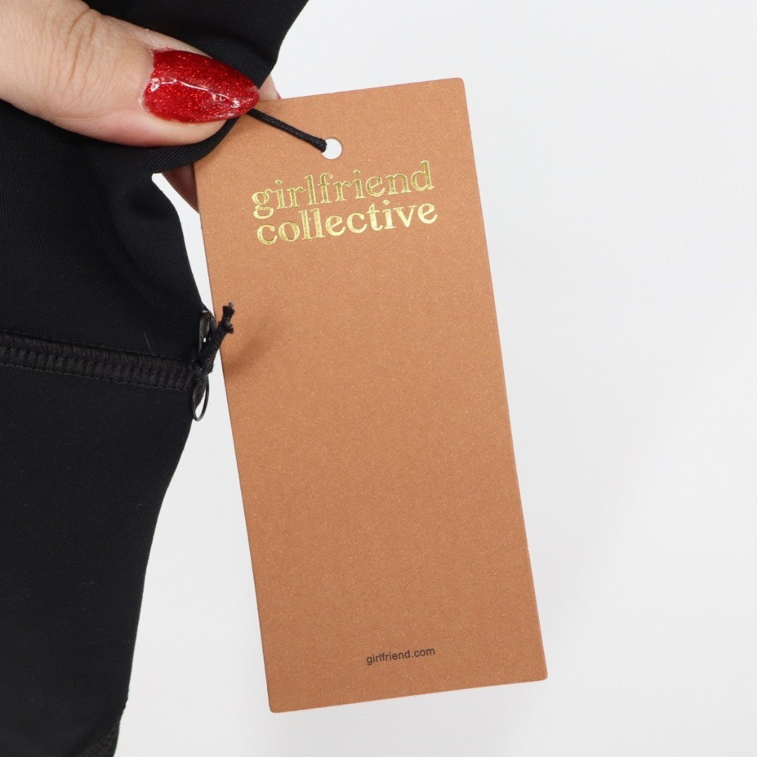 Girlfriend Collective Leggings Womens Medium Black Stretch High Waist Skinny Leg