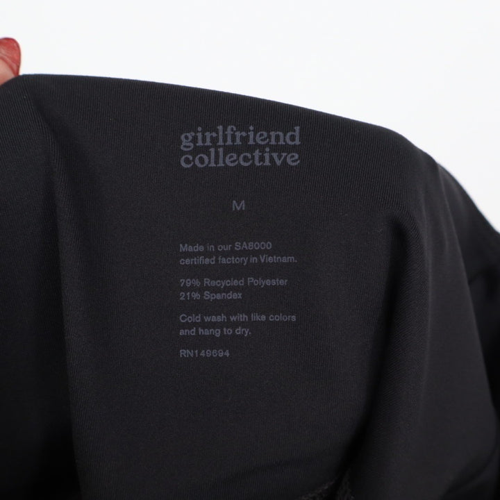 Girlfriend Collective Leggings Womens Medium Black Stretch High Waist Skinny Leg