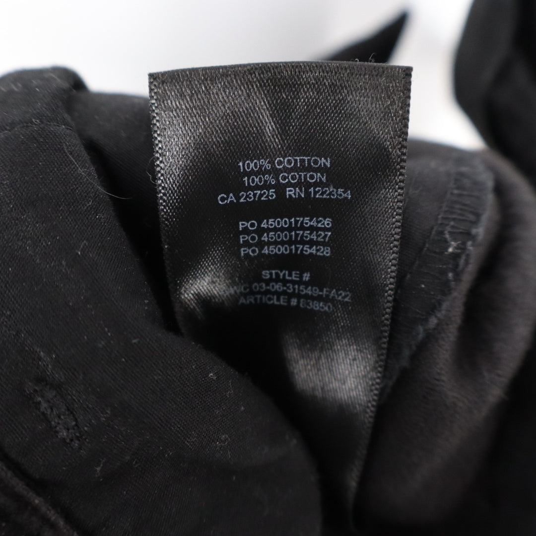Aritzia TNA Ripcord Corduroy Chino Pants Womens 2 Black Cotton Relaxed Wide Leg