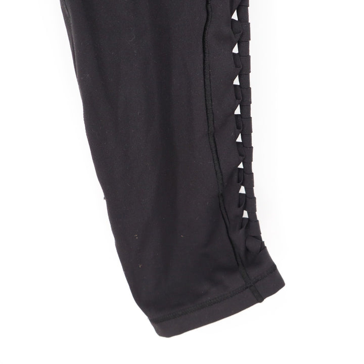 CALIA Inspire Crochet 7/8 Leggings Pure Black High Rise XS New