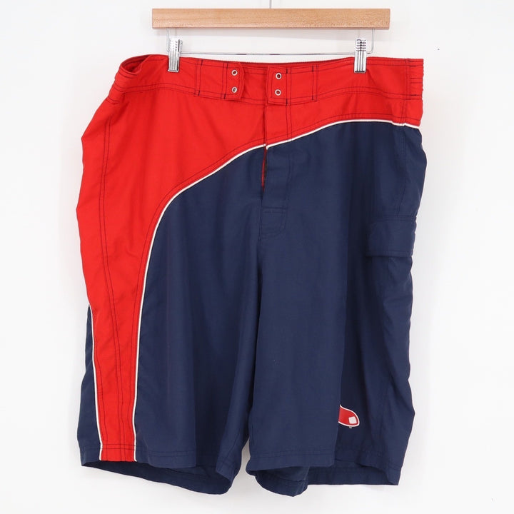 MLB Boston Red Sox G-III Board Shorts Mens XXL Navy Red Colorblock Swim Trunks