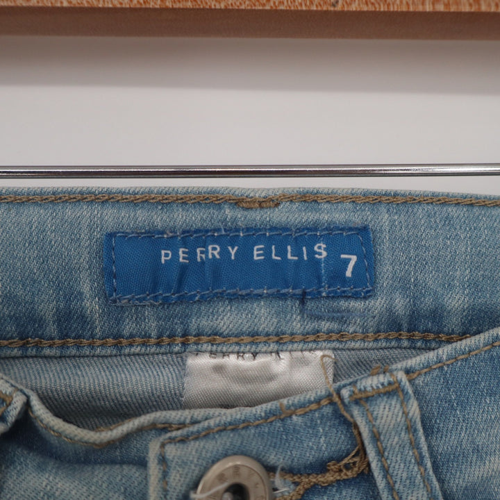 Perry Ellis Boys Light Wash Straight Leg Denim Jeans Blue Size 7