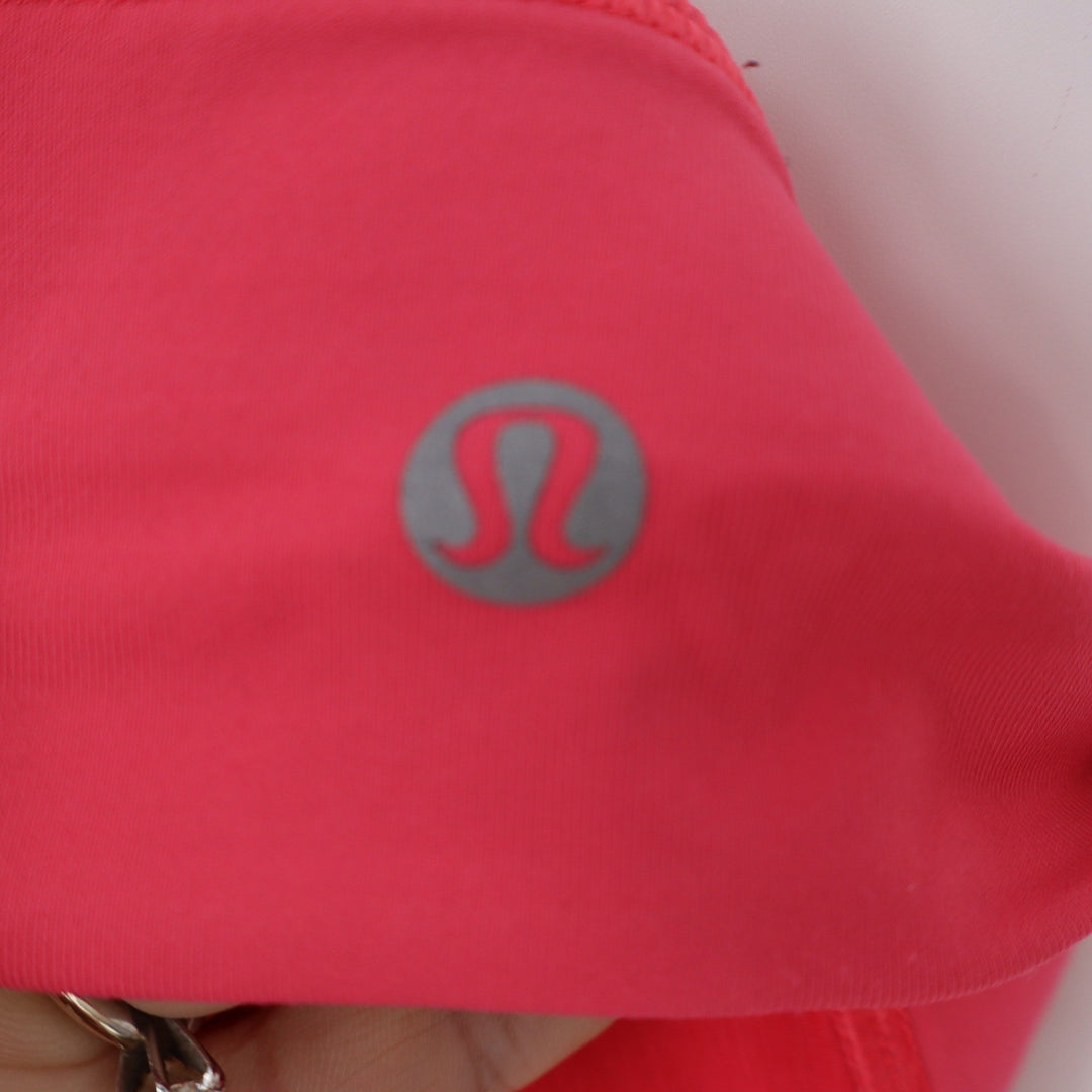 Lululemon Sports Bra Women's Free to Be Serene Longline Pink Strappy Excellent