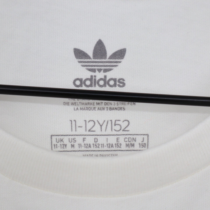 Adidas Originals Trefoil Graphic T-Shirt Off-White Cream Youth Size M