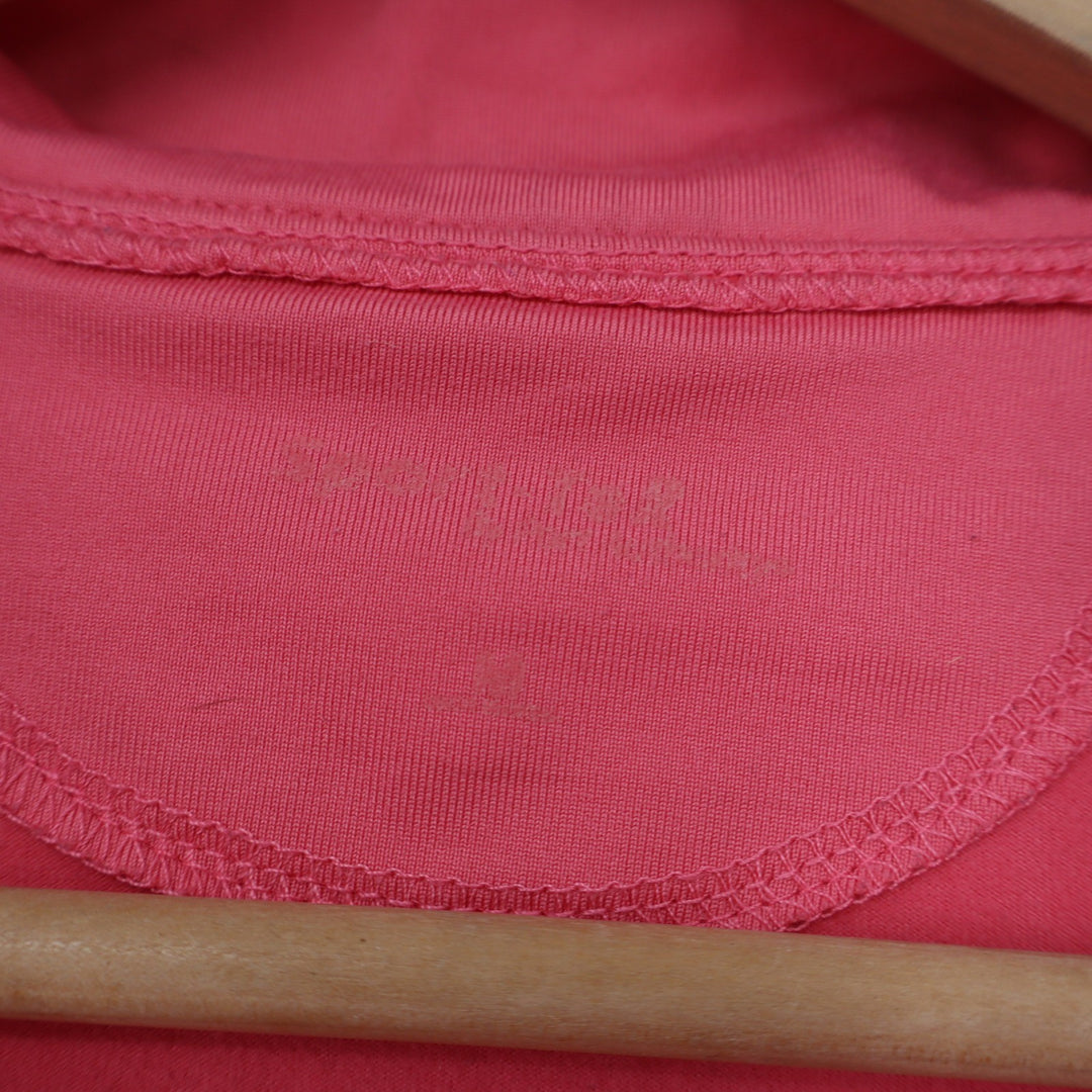 Sport-Tek Mens USA Field Hockey 1/4 Zip Pullover Pink Thumbhole Size M