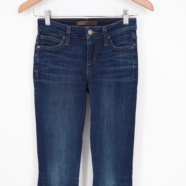 Joe's Flawless The Icon Mid Rise Skinny Ankle Jeans Womens 25 Blue Denim Stretch