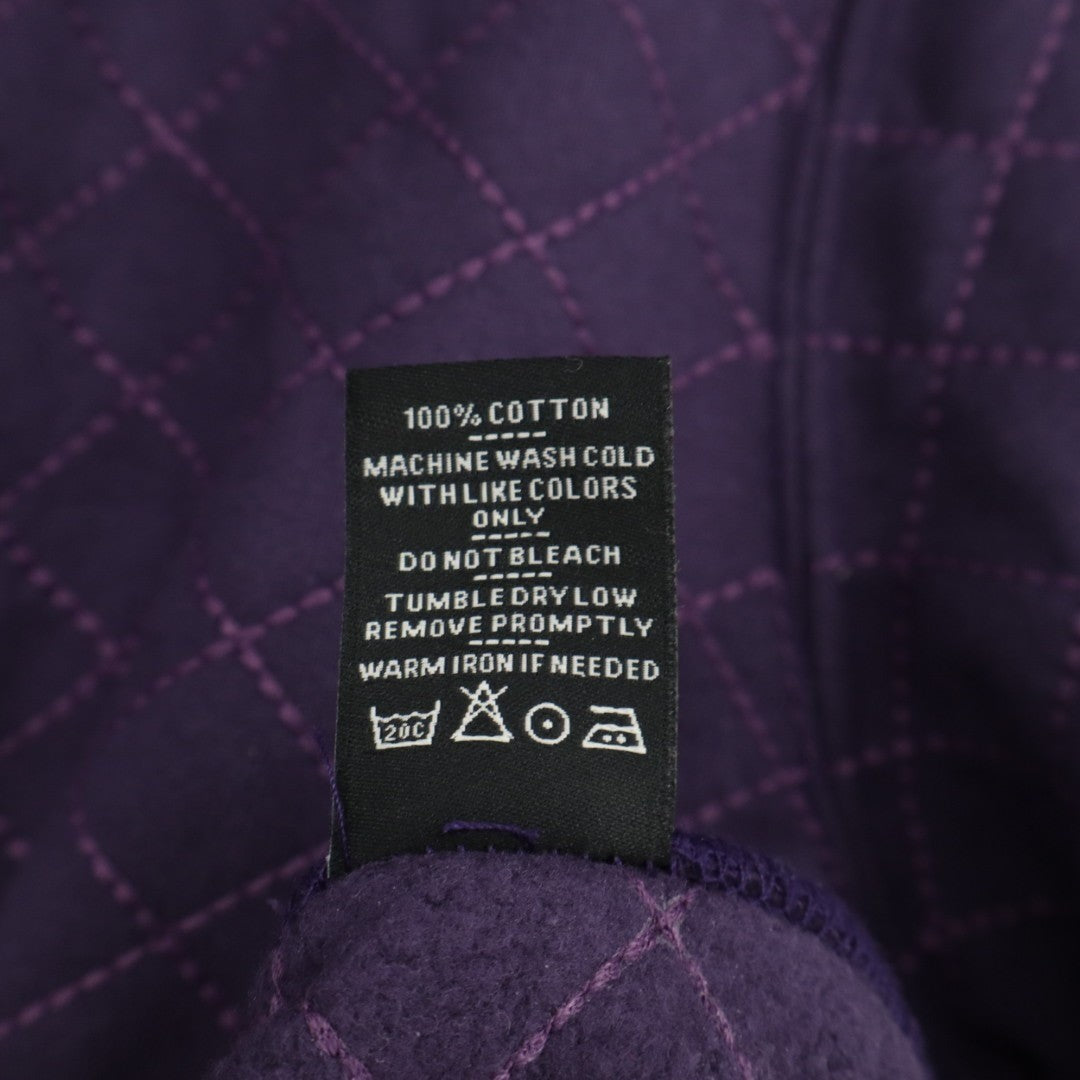 American Giant Diamond Stitch Classic Full Zip 2.0 Hoodie Womens M Purple Velvet