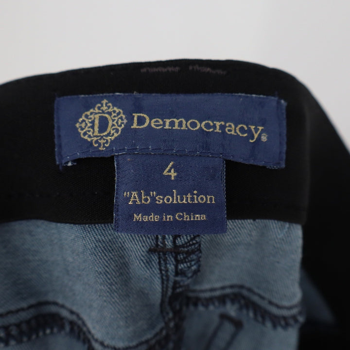 Democracy Jeans Womens 4 Ab"solution Skinny Blue Distressed Ripped Denim Good
