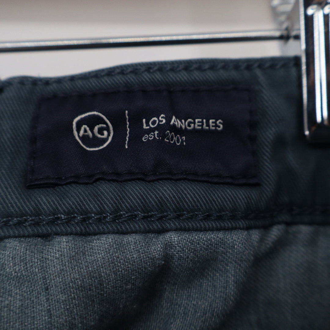 AG Adriano Goldschmied Jamison Skinny Chino Pants Slate Blue Grey Mens 33x32